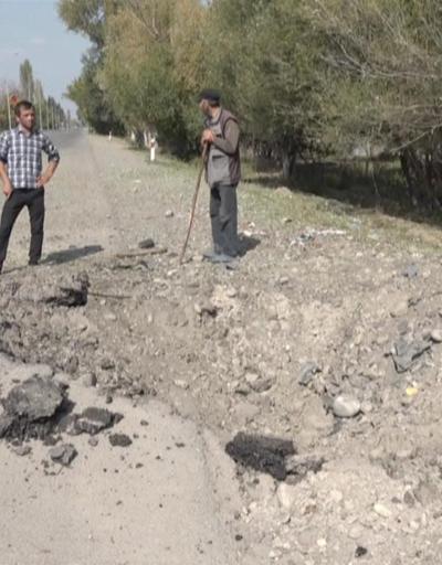 Son Dakika Haberi: Terter ilinin girişindeki yola roket düştü | Video