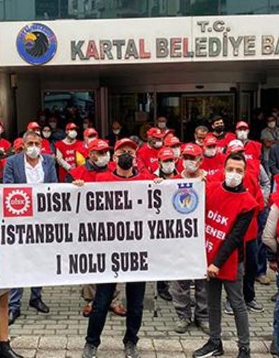 Kartalda belediye işçilerinden grev kararı