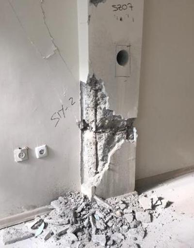 Binalarda deprem testi kolonlarda başlıyor