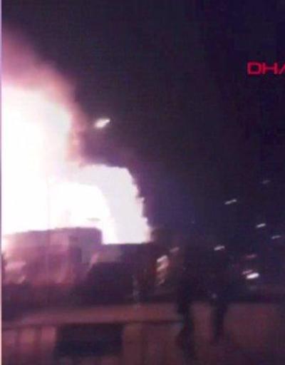 İş yerindeki patlama kamerada | Video