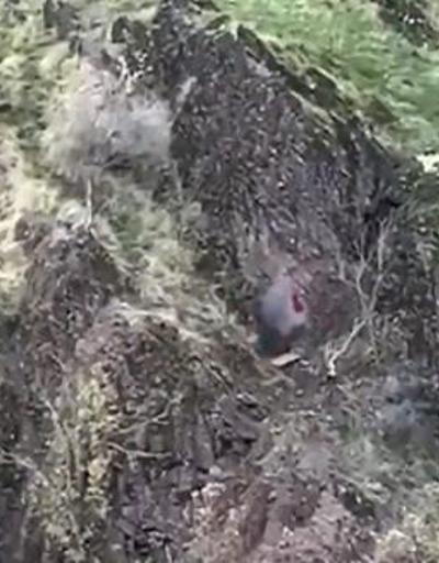 MSB: Terör örgütü PKKnın karargah olarak kullandığı mağara imha edildi