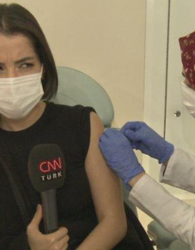 Aşı gönüllüsü CNN TÜRK muhabiri 2. dozu oldu | Video