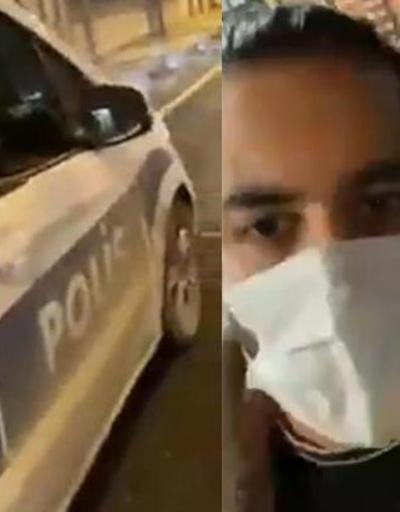 Polis otomobiliyle tur atan şahısla ilgili işlem başlatıldı | Video