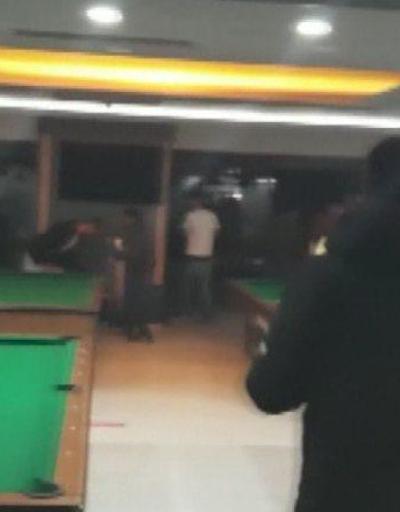 Mühürlü bilardo salonuna polis baskını | Video