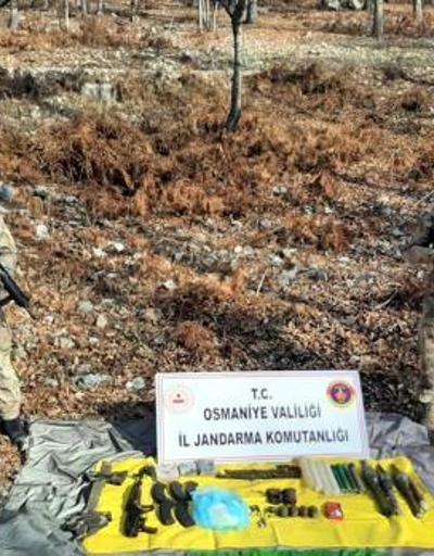 Amanoslarda PKKya ait mühimmat ele geçirildi