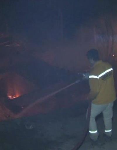 Araklıda 7 ev yandı | Video