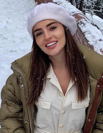 Zehra Yılmazın kar sevinci Sosyal medyadan paylaştı