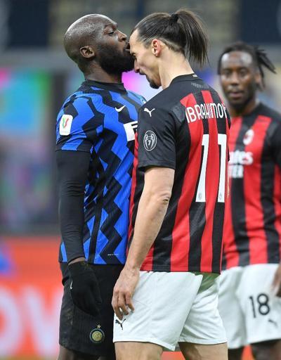 Son dakika... Inter-Milan derbisinde Lukaku-İbrahimovic gerginliği
