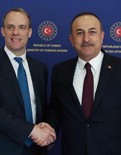 Son dakika... Dışişleri Bakanı Çavuşoğlu, İngiliz mevkidaşı Dominic Raab ile görüştü