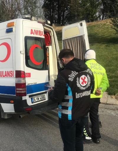 İstanbulda çakar denetimi: Boş hasta nakil ambulanslarına ceza