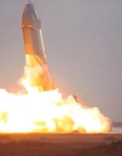 SpaceXin aracı Starship inişten sonra infilak etti