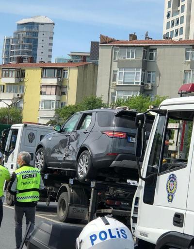 Beşiktaşta makas iddiası: 4 yaralı, 11 araç hasar gördü