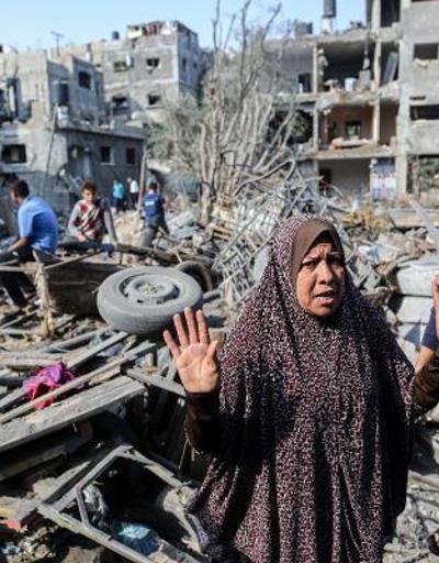 Gazzede bombalanan evler enkaz yığınına döndü