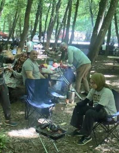 Tatili fırsat bilip Belgrad Ormanına akın ettiler
