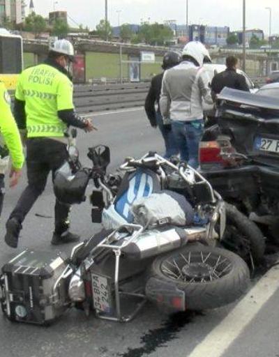 Motosiklet kazaları kamerada