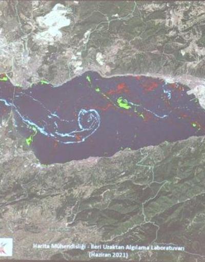 Marmaradaki müsilajın yoğunluk haritası çıkarıldı