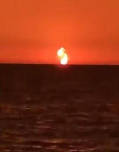 Hazar Denizinde patlama meydana geldi