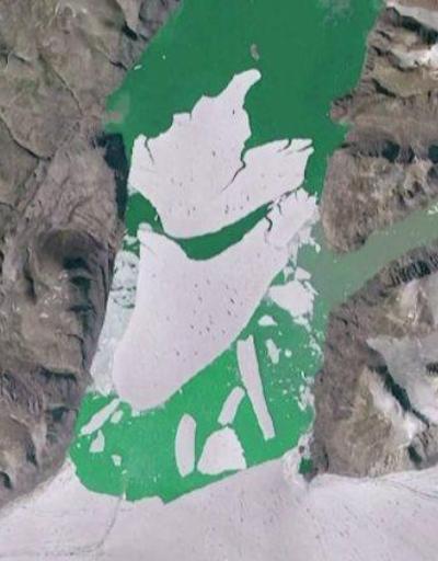 Grönlanddaki buzullar eriyor
