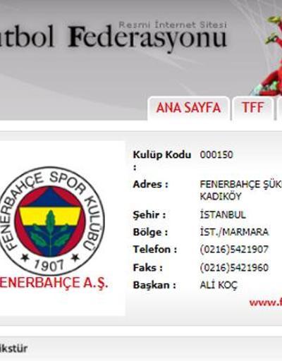 Son dakika... Fenerbahçenin yıldızları TFFnin sitesinden kaldırıldı