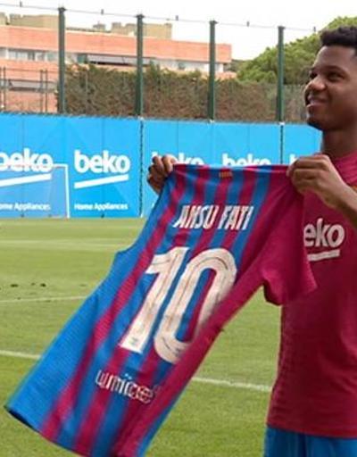 Son dakika... Barcelonanın yeni 10 numarası Ansu Fati oldu