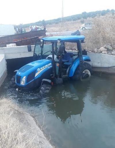 TIRın çarptığı traktör su kanalına uçtu: 2’si ağır 5 yaralı
