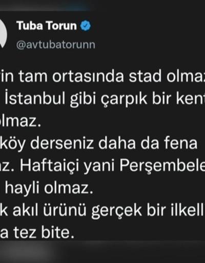 CHPli Tuba Torunun paylaşımına Fenerbahçe taraftarından tepki