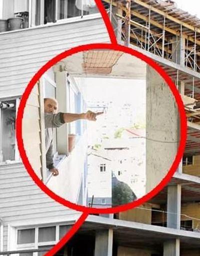 Cama sıfır apartman: Şişlide apartmanın içine giren inşaatın gerekçesi arsa işgaliymiş