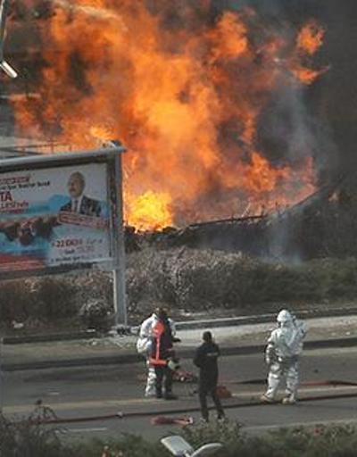 Ankarada MTA bahçesinde yangın çıktı