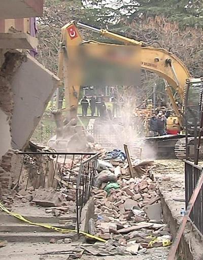 Ankarada patlama yaşanan bina yıkıldı