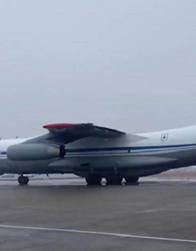 Rusyaya ait 9 askeri nakliye uçağı Kazakistana vardı