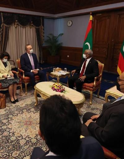 Bakan Çavuşoğlu, Maldivler Cumhurbaşkanı Solih ile görüştü