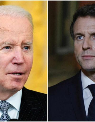 Yaptırımlar masada: Biden ve Macron, Rusya-Ukrayna krizini görüştü
