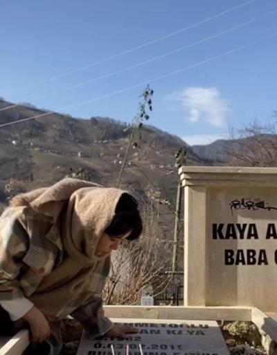 Seray Kaya babasının doğum gününü mezarı başında kutladı