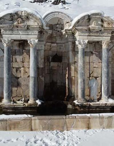 Sagalassos Antik Kenti, kar yağışıyla bembeyaz