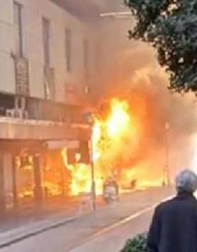 Antalyada dönerci dükkanı yangını