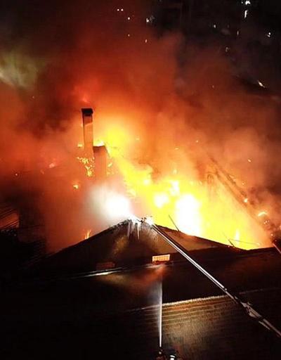 Tuzlada büyük fabrika yangını
