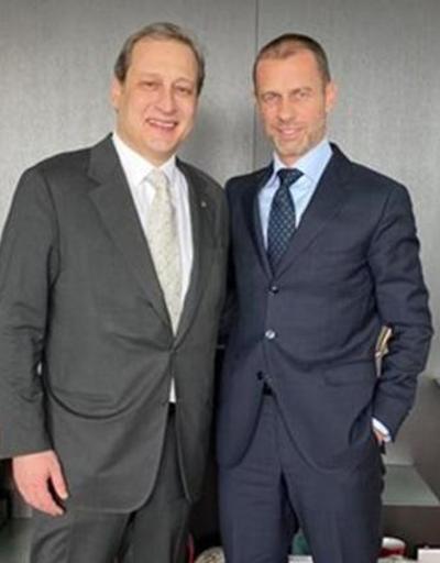 Burak Elmas UEFA Başkanı Ceferini ziyaret etti