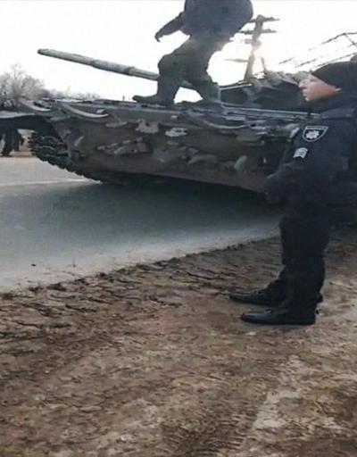 Çernigivde halk Rus tankının ilerleyişini durdurdu