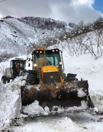 Doğu Karadenizde 305 yerleşim yerinin yolu kardan kapalı