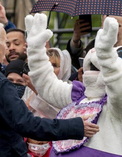 Paskalya kutlamalarından ilginç görüntüler... Tavşan, Joe Biden’ın sözünü kesti Beyaz Saraya sürpriz ziyaret