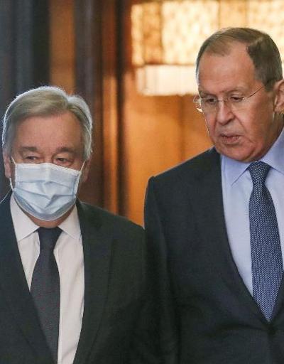 BM Genel Sekreteri Rusyada Lavrovdan müzakere açıklaması