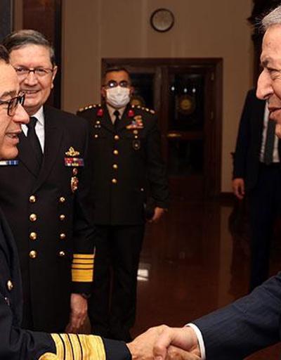 Bakan Akar, Brezilya Deniz Kuvvetleri Komutanı Santosu kabul etti