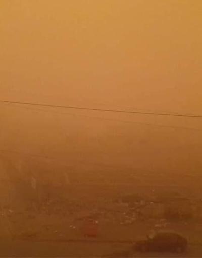 Irakta hava trafiğine kum fırtınası engeli