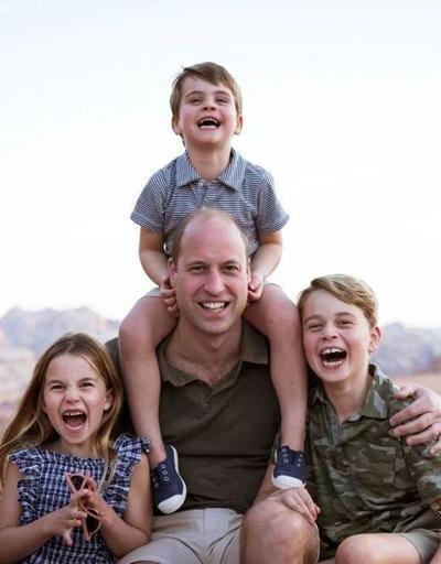 Prens William ve çocuklarının Babalar Gününe özel fotoğrafı paylaşıldı