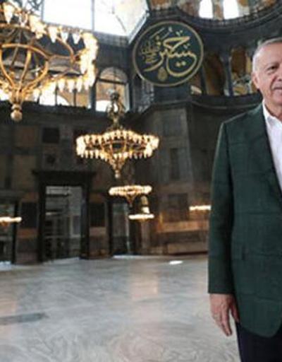 Erdoğandan Ayasofya Camii paylaşımı