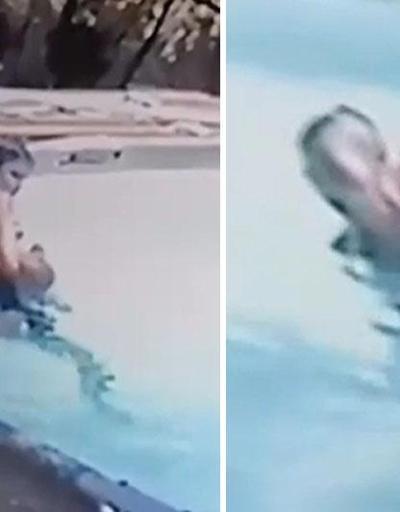 ABDde havuzda nöbet geçiren kadını oğlu kurtardı