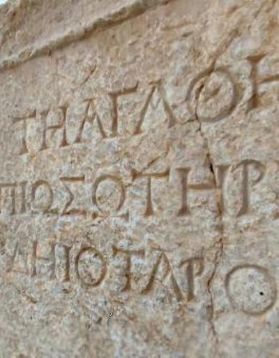 Karabük’te antik kentte sağlık tanrısının adının yazılı olduğu taş bulundu