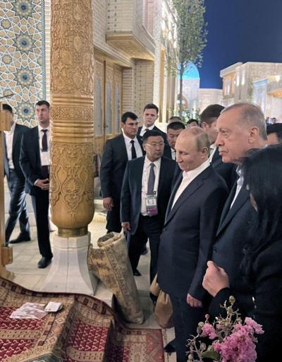 Cumhurbaşkanı Erdoğan Semerkantta liderlerle buluştu