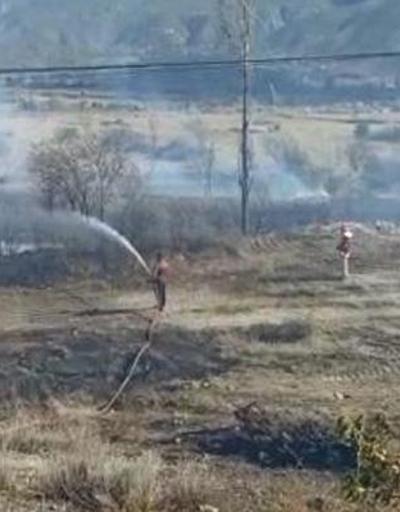 Tosyada anız yangını 50 hektar tarım arazisi zarar gördü