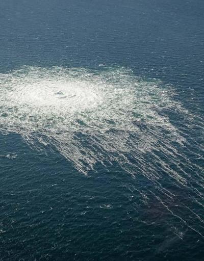Baltık Denizindeki gaz sızıntısı havadan görüntülendi